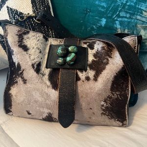 Two Bar West purse with Turquoise Stones